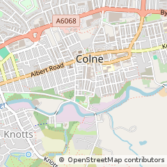 Map of Colne, Lancashire