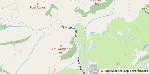 Map of Carmarthen, Carmarthernshire