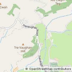 Map of Carmarthen, Carmarthernshire