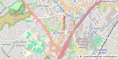 Map of Oldbury, West Midlands