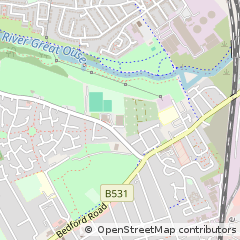 Map of Bedford, Bedfordshire