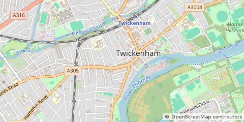 Map of Twickenham