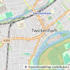 Map of Twickenham