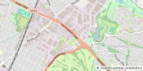 Map of Leicester, Leicestershire