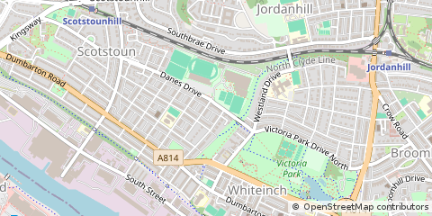 Map of Glasgow, Lanarkshire