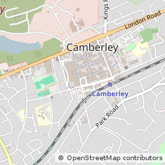 Map of Camberley, Surrey
