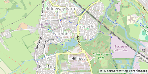 Map of Swindon