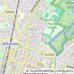 Map of Winchester, Hants
