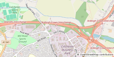 Map of Colchester, Essex