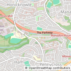 Map of Plymouth, Devon