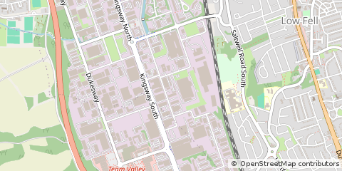 Map of Gateshead, Tyne & Wear