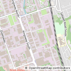 Map of Gateshead, Tyne & Wear