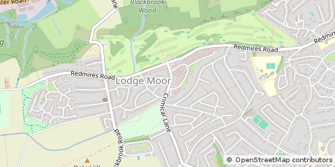 Map of Sheffield, South Yorkshire