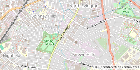 Map of Leicester