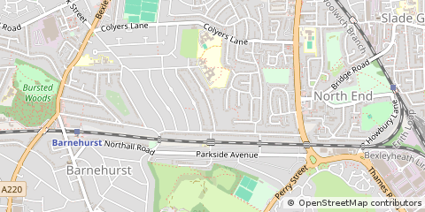 Map of Bexleyheath