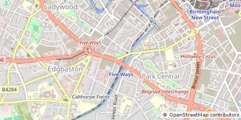 Map of Birmingham