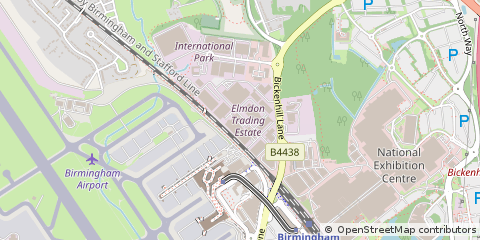Map of Solihull, West Midlands