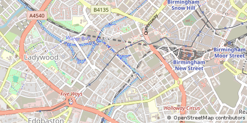 Map of Birmingham