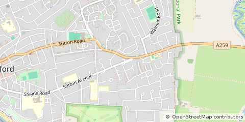 Map of Seaford, East Sussex