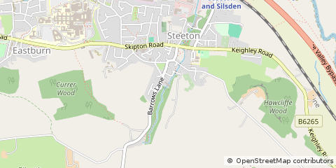Map of Keighley, West Yorkshire