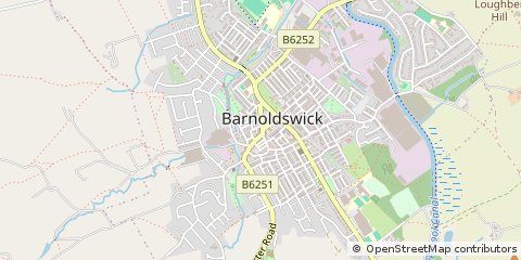 Map of Barnoldswick, Lancashire