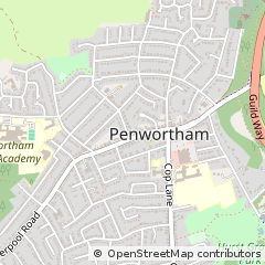 Map of Preston, Lancashire