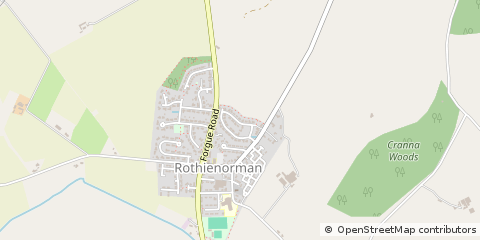 Map of Inverurie, Aberdeenshire