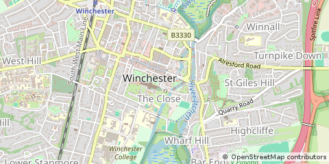 Map of Winchester