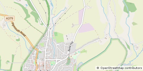 Map of Kingsbridge, Devon