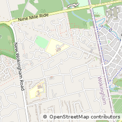 Map of Crowthorne, Berkshire