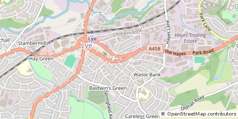 Map of Stourbridge, West Midlands