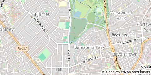 Map of Southampton, Hampshire