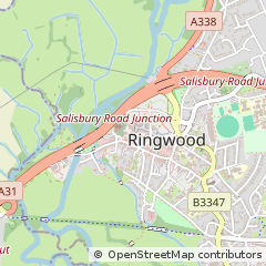Map of Ringwood, Hampshire
