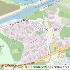 Map of Runcorn, Cheshire