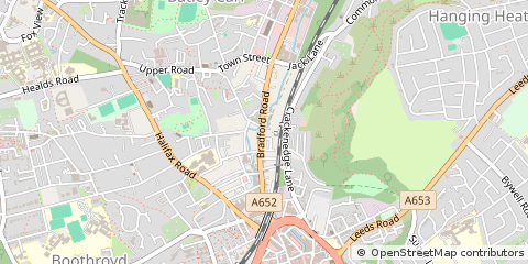 Map of Dewsbury, West Yorkshire