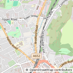 Map of Dewsbury, West Yorkshire