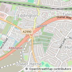 Map of Herne BAY, Kent