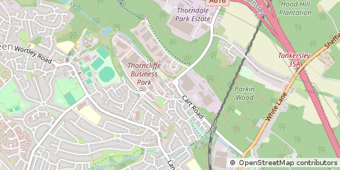 Map of Chapeltown, Sheffield, South Yorkshire
