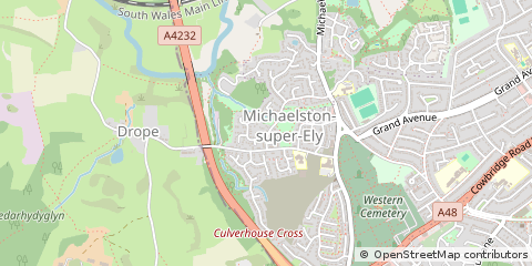 Map of Cardiff