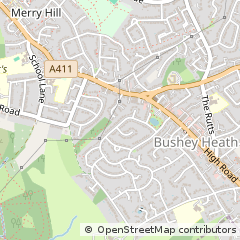Map of Bushey