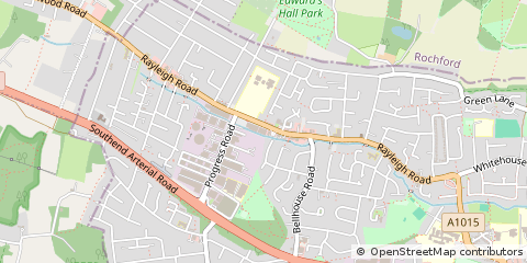 Map of Leigh on SEA, Essex