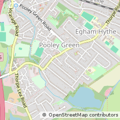 Map of Egham, Surrey