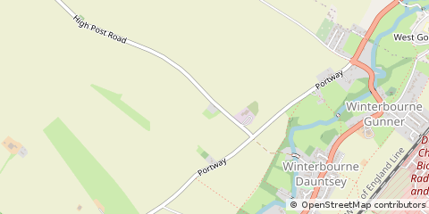 Map of Winterbourne Dauntsey, Salisbury
