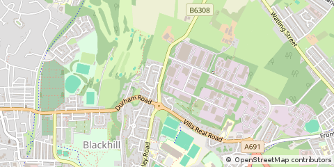 Map of Consett