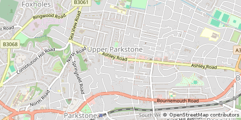 Map of Poole, Dorset