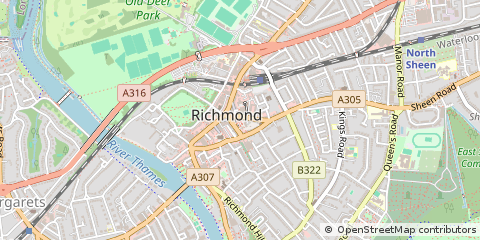 Map of Richmond Upon Thames
