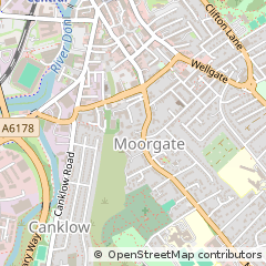 Map of Rotherham