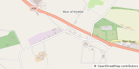 Map of Kinellar, Aberdeenshire