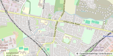 Map of Newcastle Upon Tyne