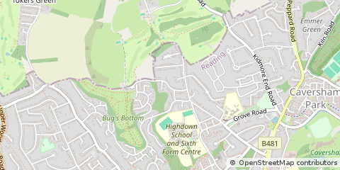 Map of Reading, Berkshire